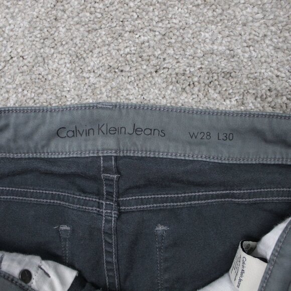 Calvin Klein Jeans Womens 6 (28x28) Blue/Gray Cotton/Viscose Stretch Zip Ankle - Picture 10 of 12